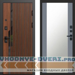 Входная дверь Флекс Бетон Зеркало 27 Grey Софт